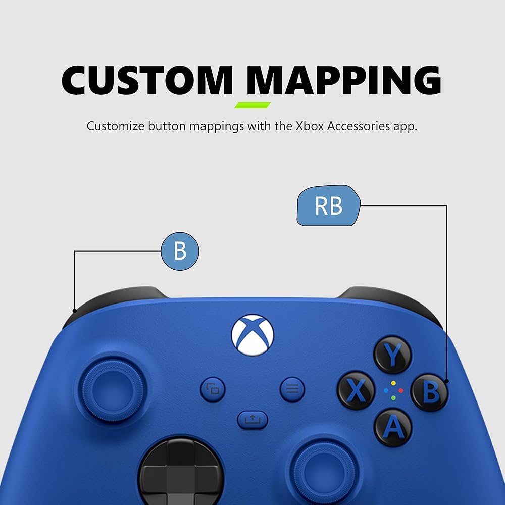 Controles y Game Pads Microsoft Gamepad Control XBOX Shock Blue EP2-29939 ETCHILE Microsoft Gamepad Control XBOX Shock Blue EP2-29939 - Imagen 3