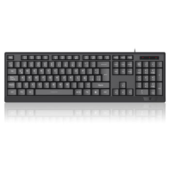 Redragon Teclado Membrana con Cable  Short Profile BK-8345