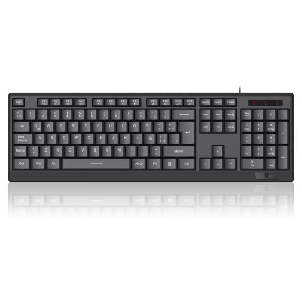 Redragon Teclado Membrana con Cable  Short Profile BK-8345