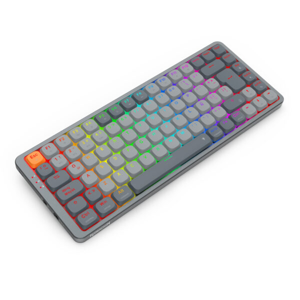 Redragon Teclado Mecánico AZURE K652GG-RGB-PRO-SP Español 75% 3 Modos Wired/2.4G/BT Aluminio - Imagen 2