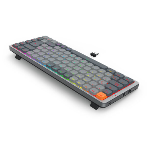 Redragon Teclado Mecánico AZURE K652GG-RGB-PRO-SP Español 75% 3 Modos Wired/2.4G/BT Aluminio - Imagen 8
