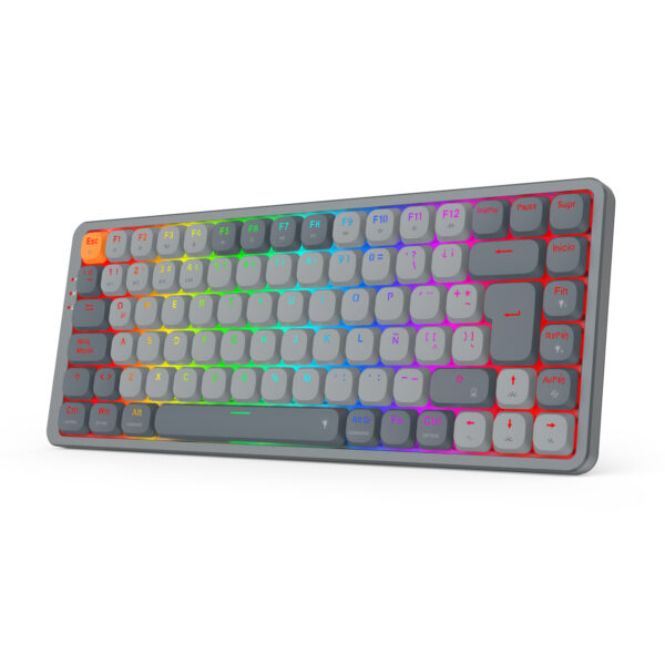Redragon Teclado Mecánico AZURE K652GG-RGB-PRO-SP Español 75% 3 Modos Wired/2.4G/BT Aluminio - Imagen 4