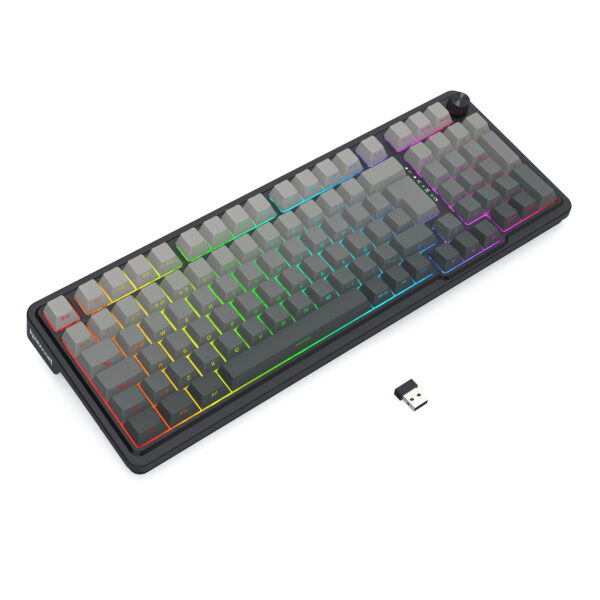 Redragon Teclado Mecánico EISA MAX K686SP RGB 3 Modos BT/Wireless/Cable 90% Gasket Hot Swap SP - Imagen 8