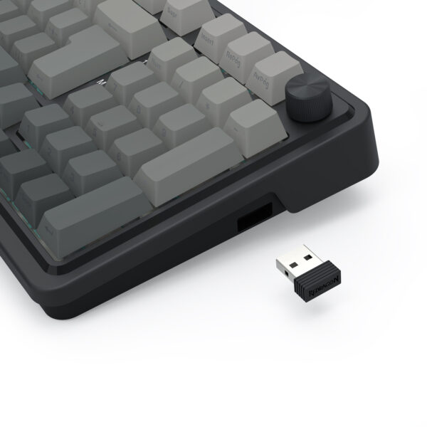 Redragon Teclado Mecánico EISA MAX K686SP RGB 3 Modos BT/Wireless/Cable 90% Gasket Hot Swap SP - Imagen 4