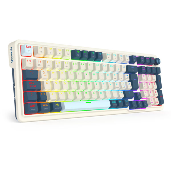 Redragon Teclado Mecánico EISA PRO K686WB 3 Modos BT/Wireless/Cable 99 Teclas Gasket Hot Swap ESP - Imagen 5