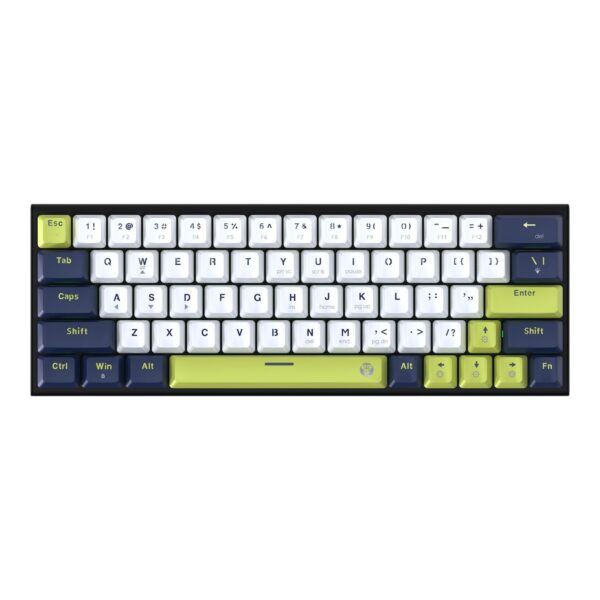 Fantech Teclado Mecánico MK874V2 ATOM63 Mori Edition White (Switch Red) ENG
