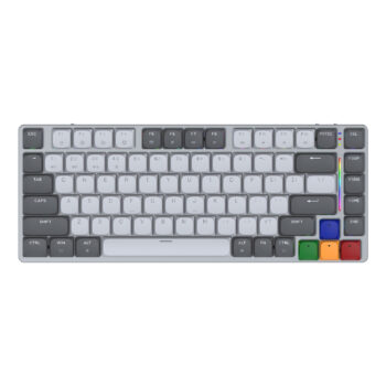 Fantech Teclado Mecánico MAXFIT AIR83 SNES Edition Switch Brown LOW PROFILE TRI-MODE BT/Wireless