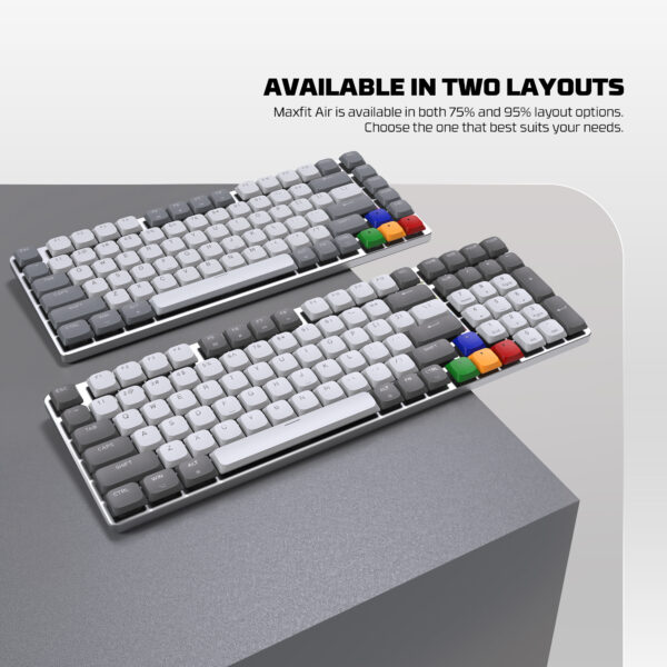 Fantech Teclado Mecánico MAXFIT AIR83 SNES Edition Switch Brown LOW PROFILE TRI-MODE BT/Wireless - Imagen 29