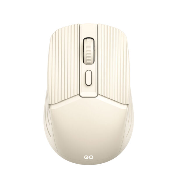Fantech Mouse Inalámbrico W605 GO Beige Wireless USB Dongle 1600 Dpi AA
