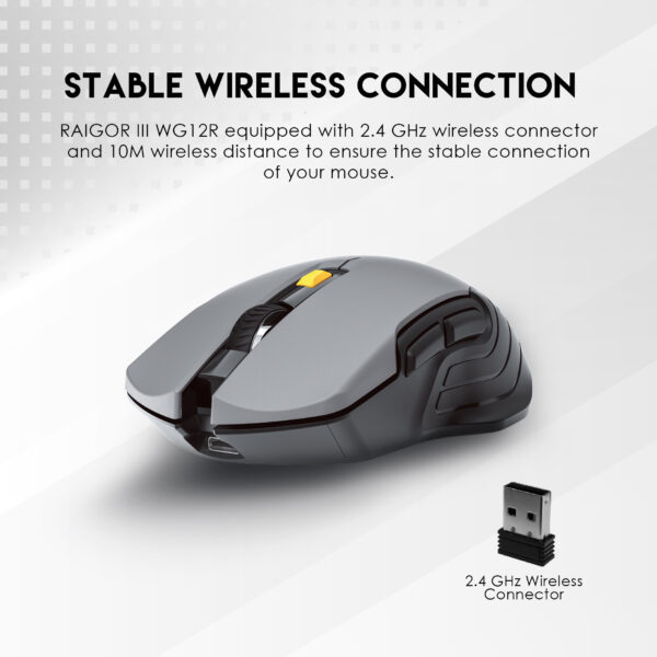 Fantech Mouse Gamer RAIGOR III WG12R Wireless BEIGE EDITION - Imagen 6