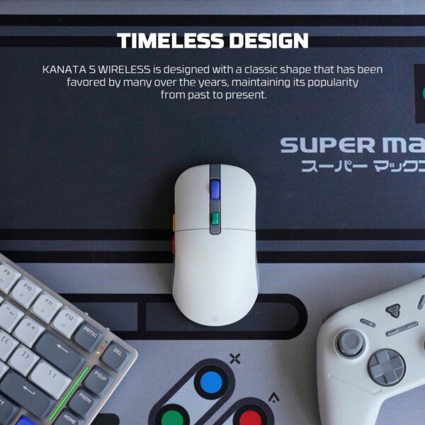 Fantech Mouse Inalámbrico KANATA S Supermaxfit SNES Edition Wireless Dual-Mode 2.4Ghz/Cable - Imagen 15