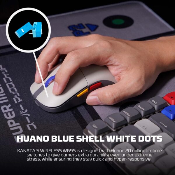 Fantech Mouse Inalámbrico KANATA S Supermaxfit SNES Edition Wireless Dual-Mode 2.4Ghz/Cable - Imagen 12