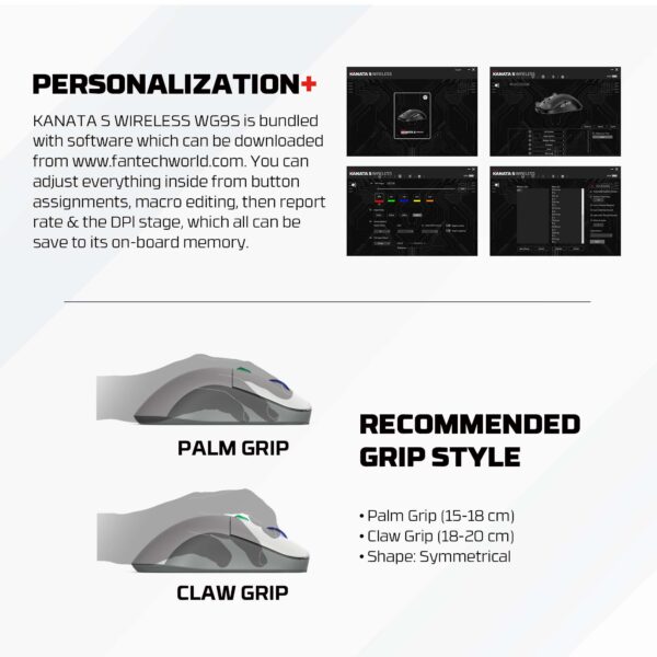 Fantech Mouse Inalámbrico KANATA S Supermaxfit SNES Edition Wireless Dual-Mode 2.4Ghz/Cable - Imagen 10