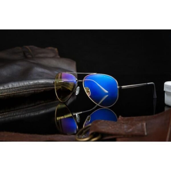 Gunnar Lentes Gamer Maverick Gunmetal Amber - Imagen 9
