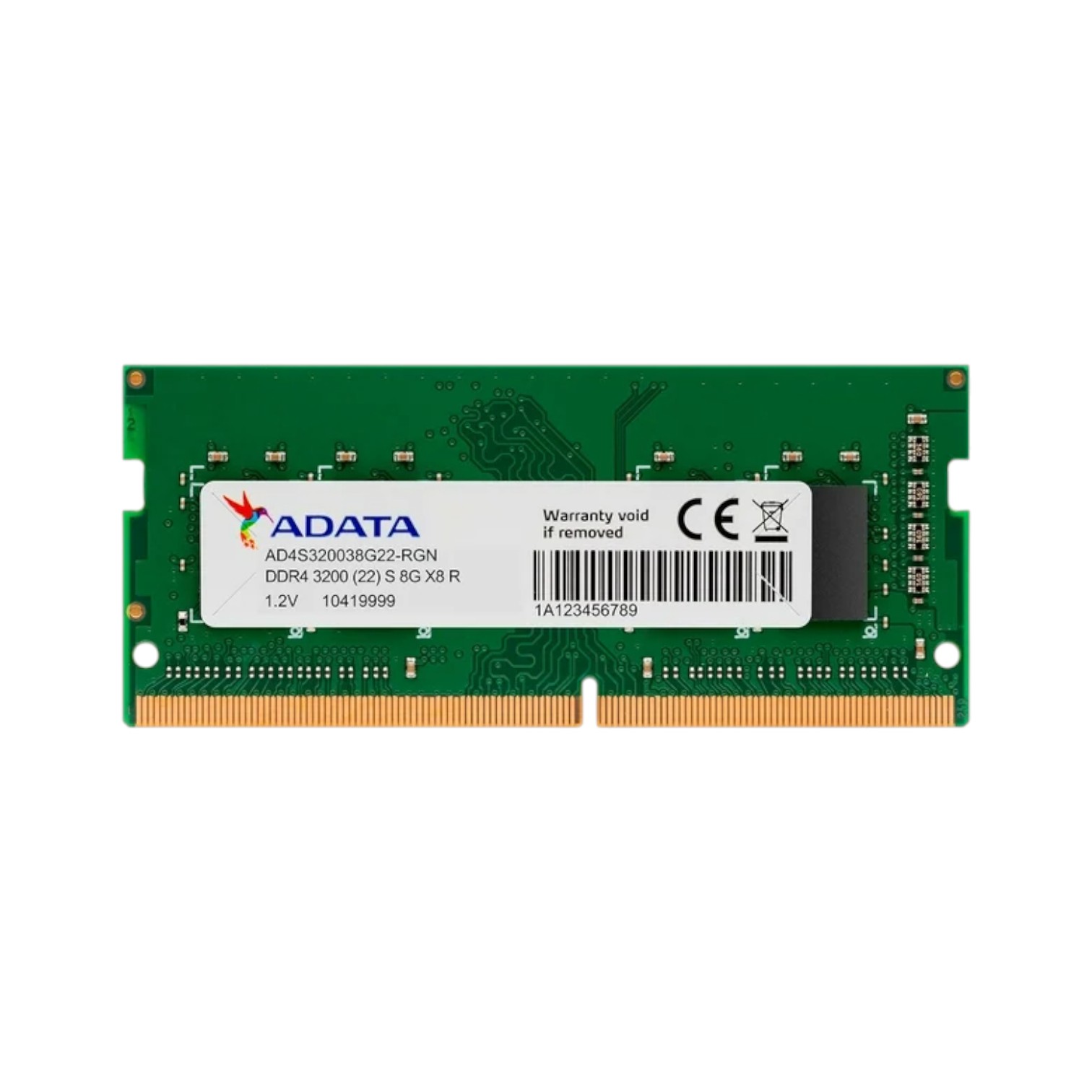 Componentes ADATA Memoria RAM SODIMM 8GB 3200 DDR4 Laptop/Notebook AD4S32008G22-SGN ETCHILE ADATA Memoria RAM SODIMM 8GB 3200 DDR4 Laptop/Notebook AD4S32008G22-SGN
