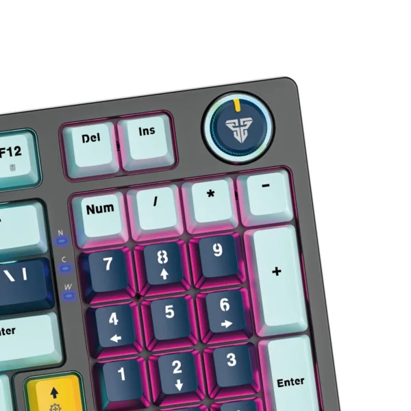 Fantech Teclado Mecánico MK890V2 ATOM96 MIZU Edition SKY BLUE Switch Red Linear Hot Swap - Imagen 3