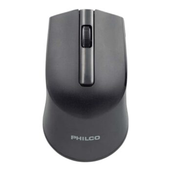 Philco Mouse Inalámbrico 3 botones óptico 2.4GHZ Wireless 374B BLACK AMBIDIESTRO