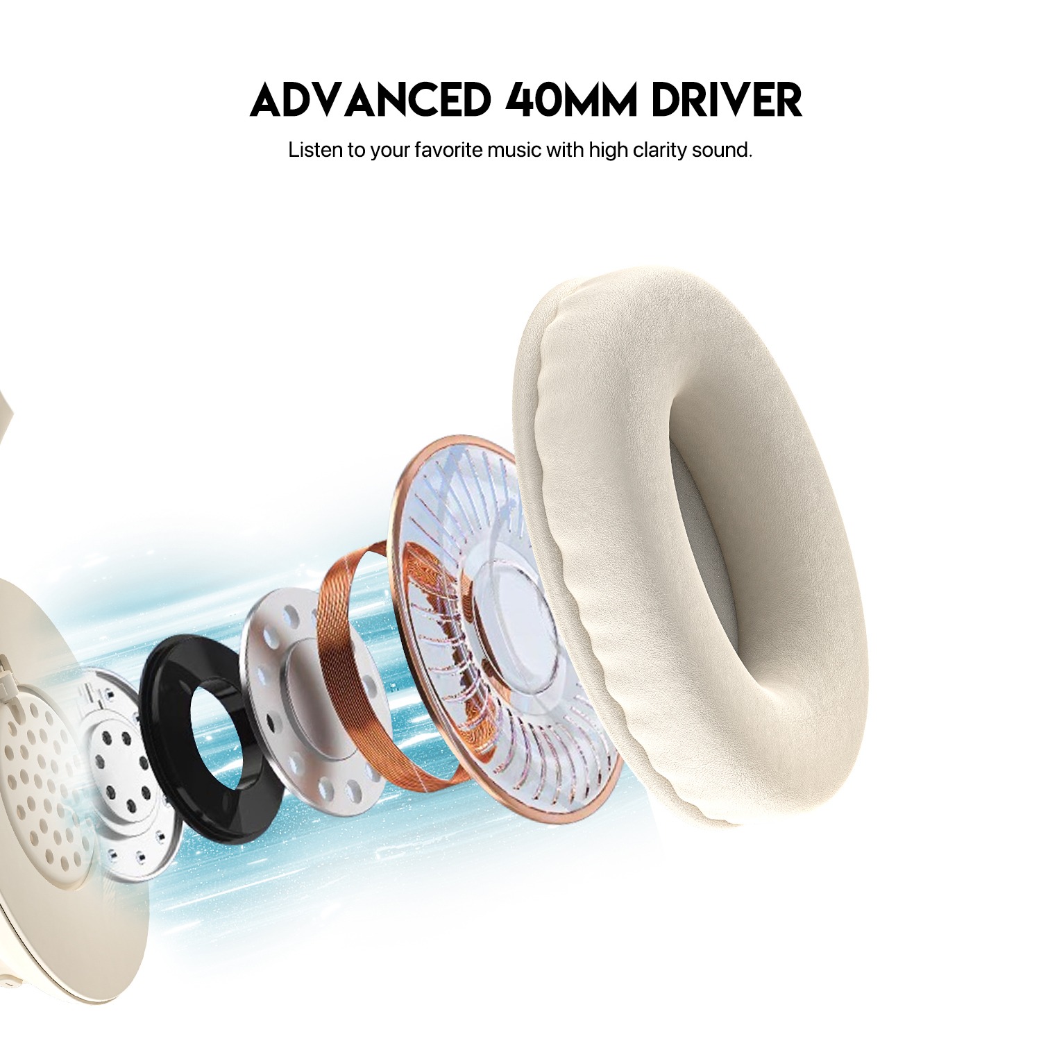 Productos Fantech Audífonos Inalámbricos Bluetooth WH05 GO VIBE Beige Edition ETCHILE Fantech Audífonos Inalámbricos Bluetooth WH05 GO VIBE Beige Edition - Imagen 7