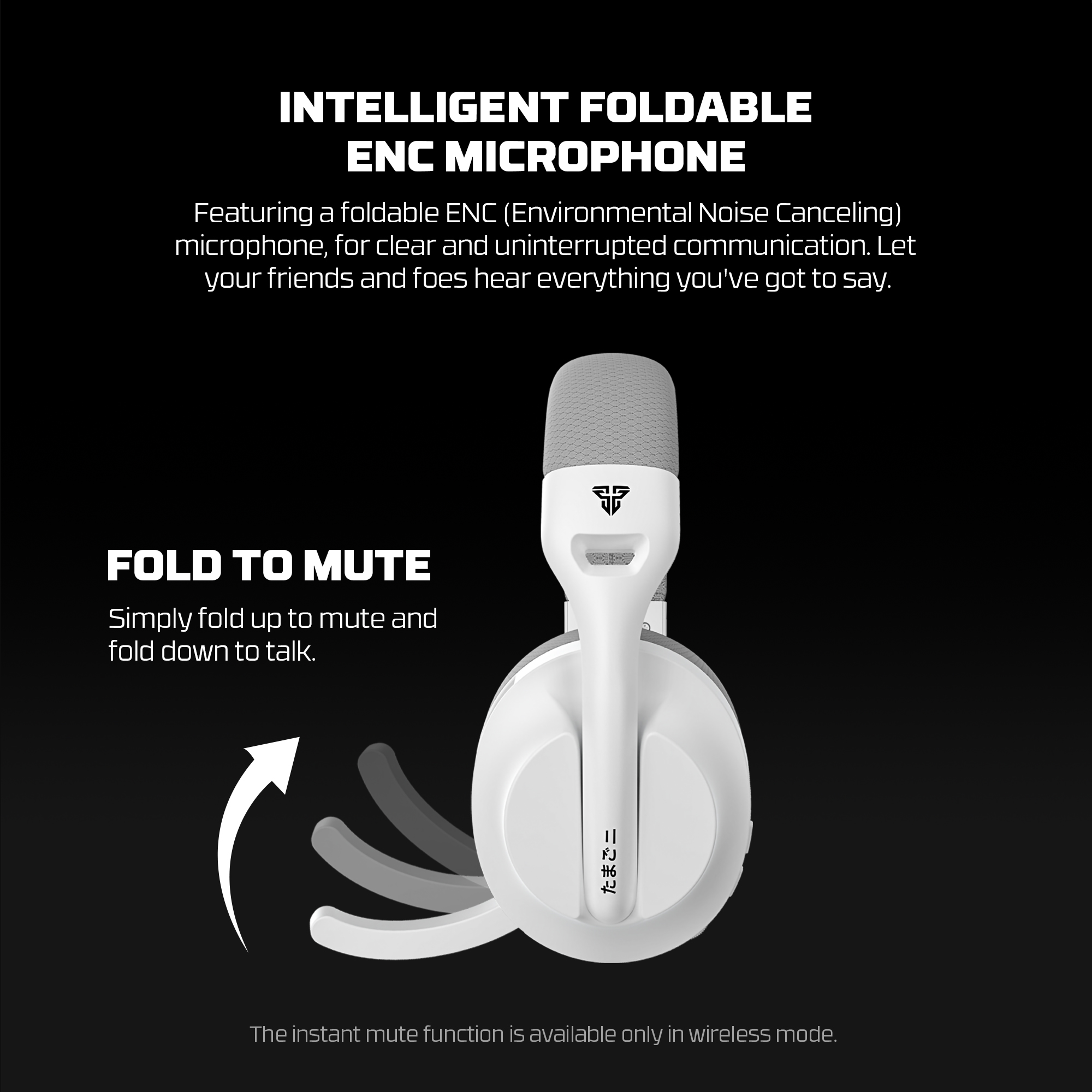 Audífonos Fantech Audífonos Gamer Inalámbricos WHG04 TAMAGO II Black Edition Tri-Mode Bluetooth Lightweight ETCHILE Fantech Audífonos Gamer Inalámbricos WHG04 TAMAGO II Black Edition Tri-Mode Bluetooth Lightweight - Imagen 7