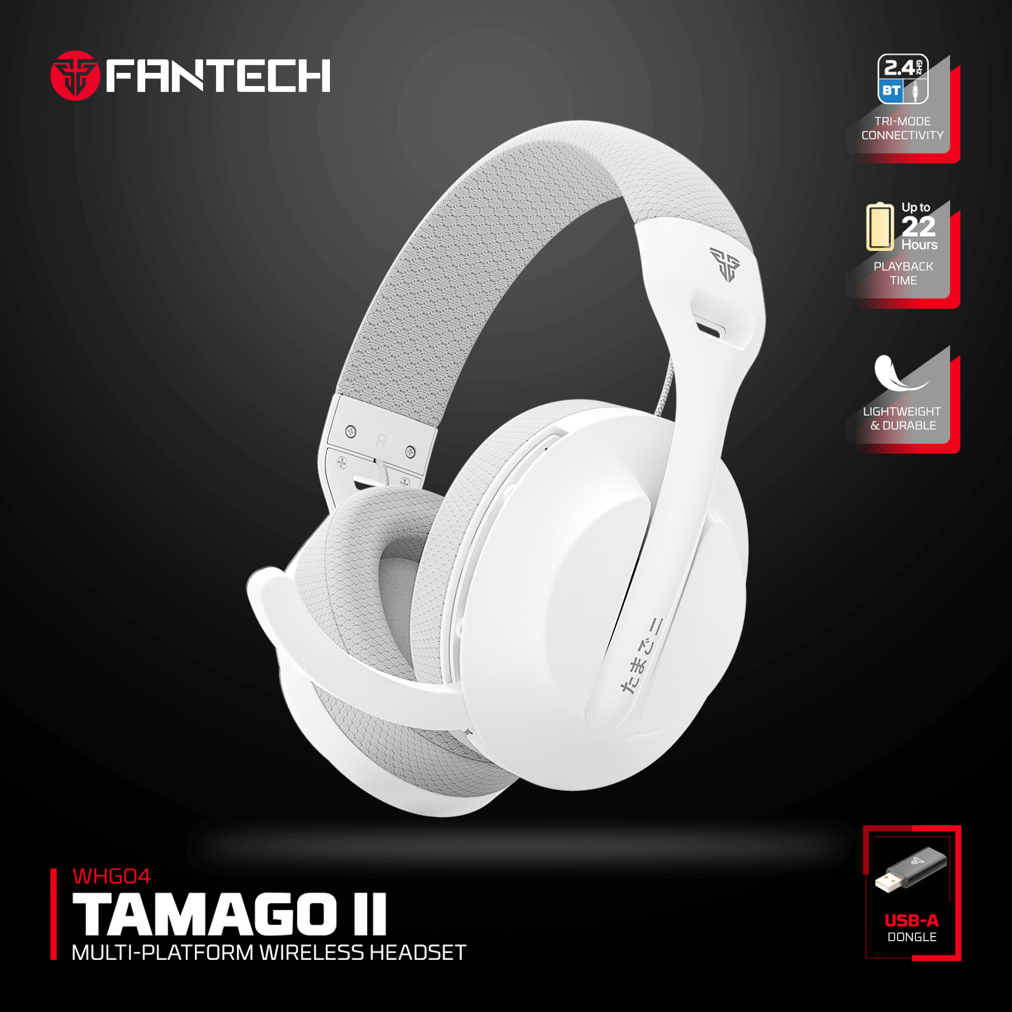 Audífonos Fantech Audífonos Gamer Inalámbricos WHG04 TAMAGO II White Edition Tri-Mode Bluetooth Lightweight ETCHILE Fantech Audífonos Gamer Inalámbricos WHG04 TAMAGO II White Edition Tri-Mode Bluetooth Lightweight - Imagen 15