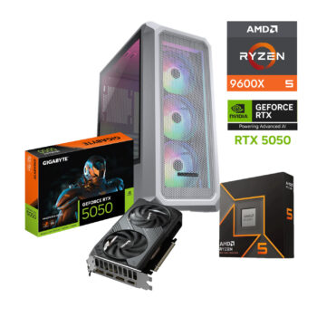 PC GAMER AMD RYZEN 5 9600X GPU RTX 5050 32GB RAM DDR5 480GB SSD M2 650W W11 PRO