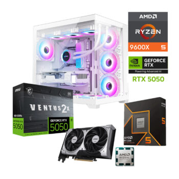 PC GAMER AMD RYZEN 5 9600X GPU RTX 5050 32GB RAM DDR5 480GB SSD M2 WIFI y BT 650W W11 PRO