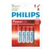 Philips Pila Alcalina Power Alkaline 3x More Power AAAx4 PACK 4 Pilas