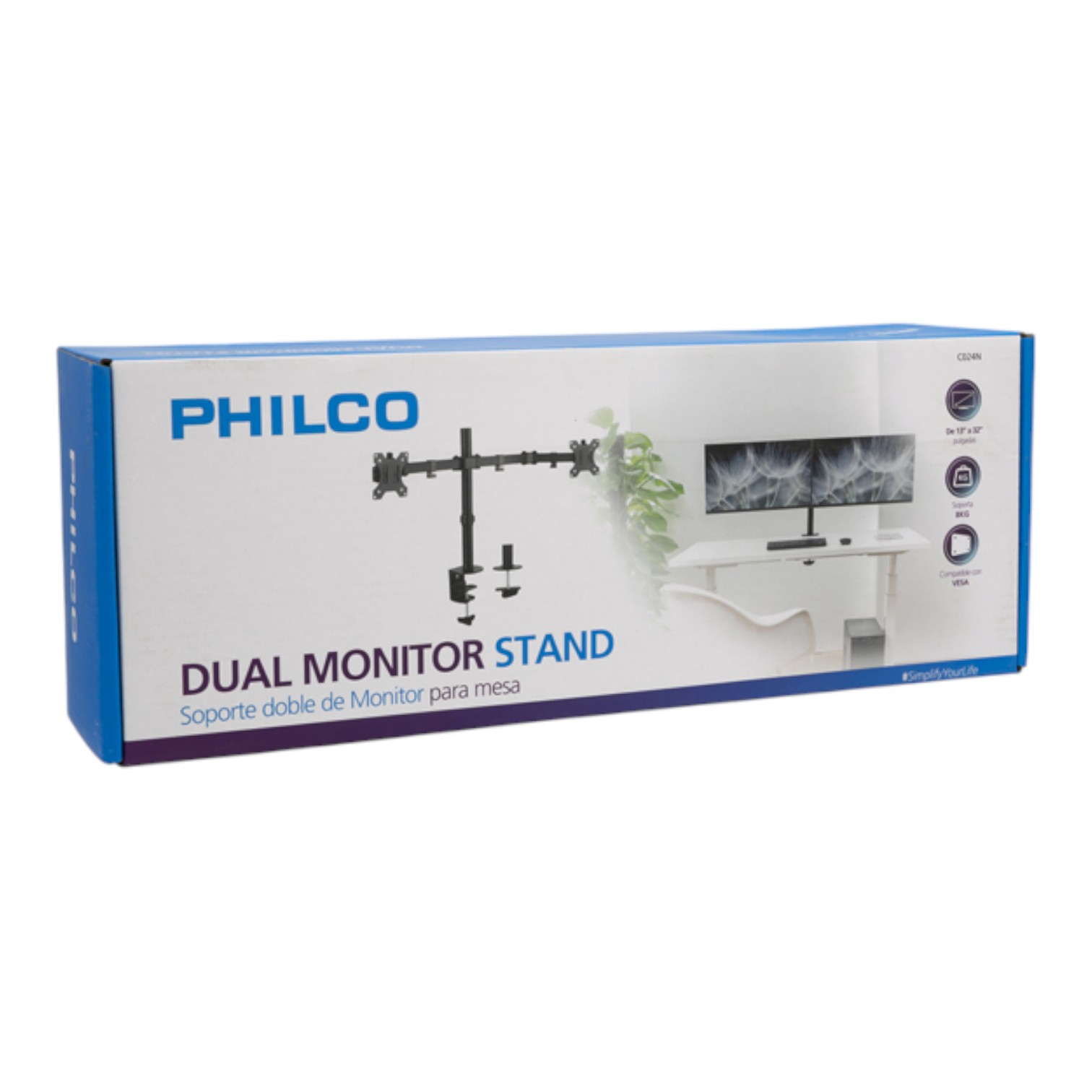 Monitores PHILCO Soporte Doble de Monitor DUAL MONITOR STAND ETCHILE PHILCO Soporte Doble de Monitor DUAL MONITOR STAND - Imagen 4