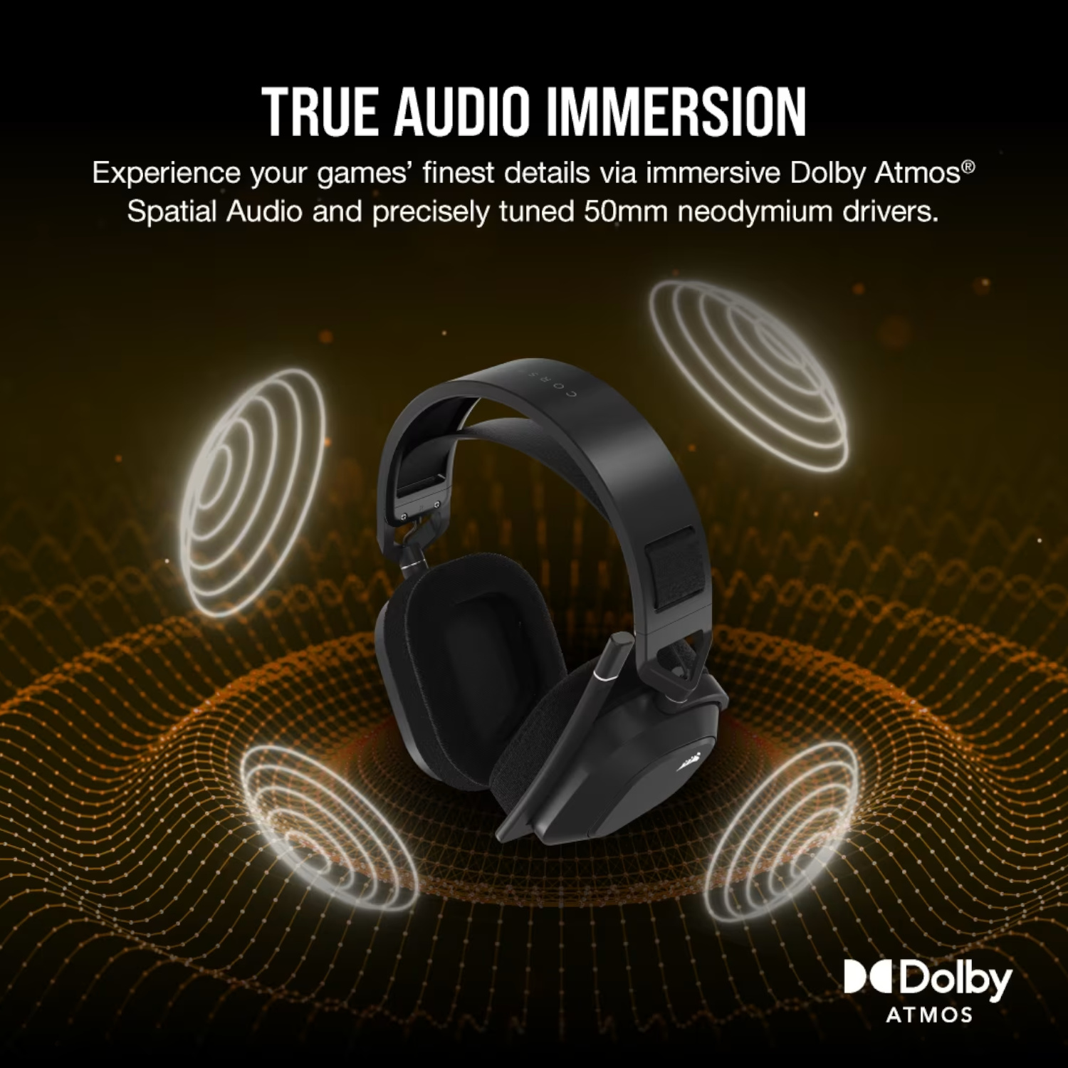 Audífonos Corsair Audífonos Gamer HS80 MAX Wireless Bluetooth PREMIUM RGB Gaming Headset Steel Gray Black ETCHILE Corsair Audífonos Gamer HS80 MAX Wireless Bluetooth PREMIUM RGB Gaming Headset Steel Gray Black - Imagen 10