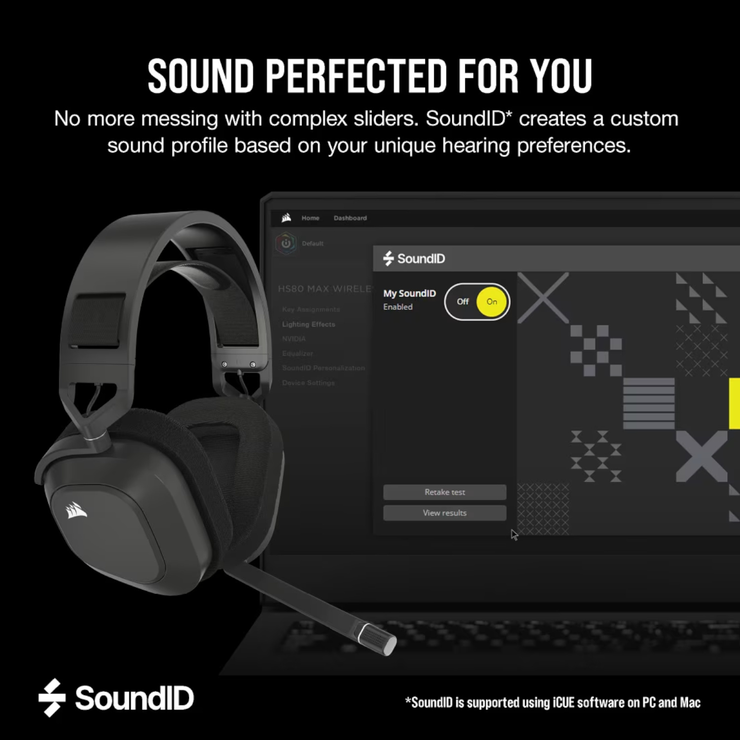 Audífonos Corsair Audífonos Gamer HS80 MAX Wireless Bluetooth PREMIUM RGB Gaming Headset Steel Gray Black ETCHILE Corsair Audífonos Gamer HS80 MAX Wireless Bluetooth PREMIUM RGB Gaming Headset Steel Gray Black - Imagen 8