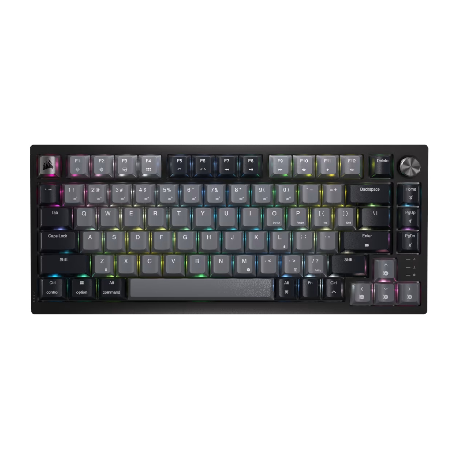 Corsair Teclado Mecánico Gamer RGB 75 % K65 PLUS WIRELESS Switch MLX RED (ENG)