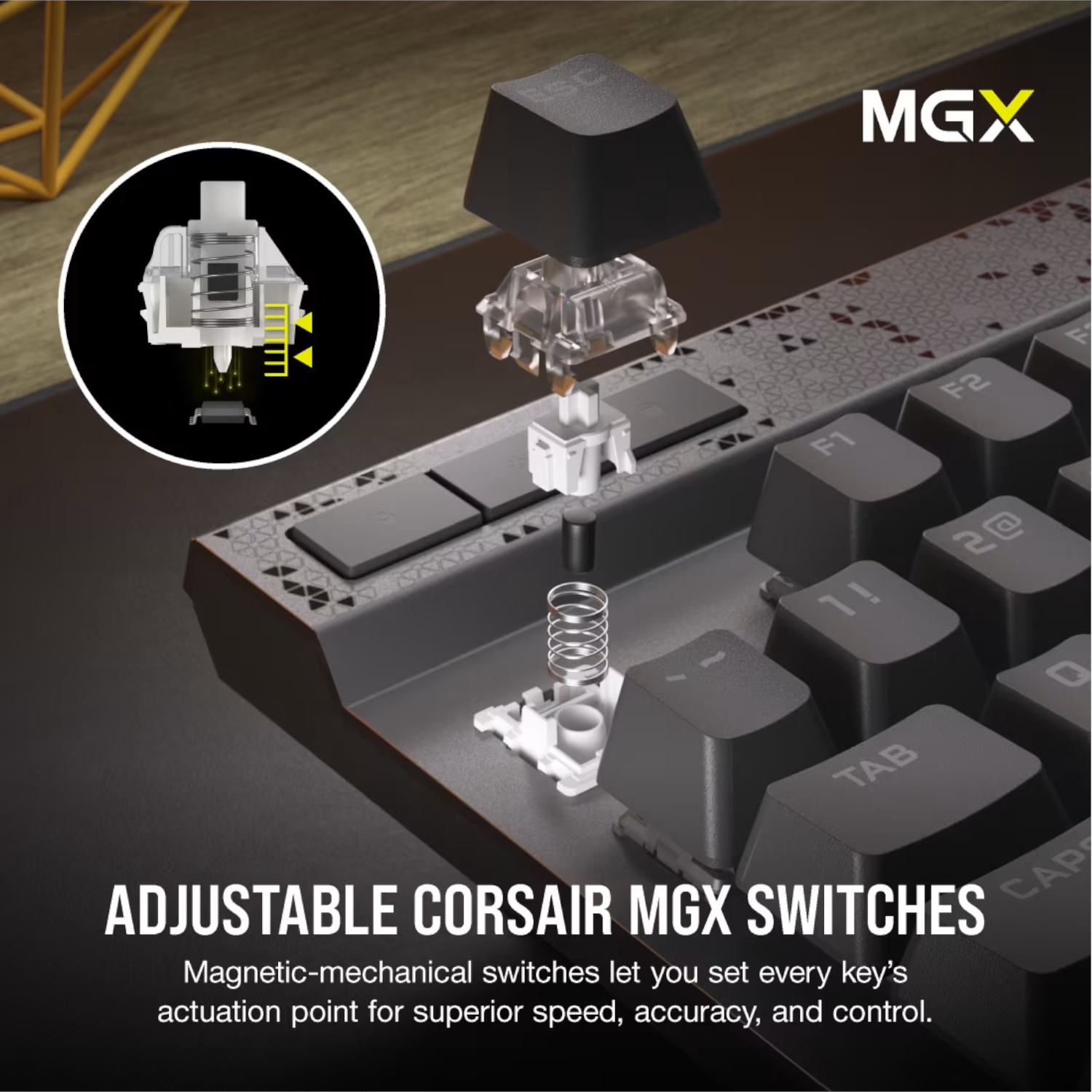 OFERTAS GAMER Corsair Teclado Magnético-Mecánico K70 MAX RGB – Switchs CORSAIR MGX ajustables – Gris Acero (ENG) ETCHILE Corsair Teclado Magnético-Mecánico K70 MAX RGB - Switchs CORSAIR MGX ajustables - Gris Acero (ENG) - Imagen 15