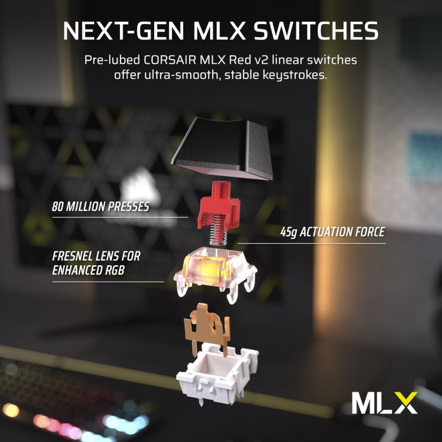 OFERTAS GAMER Corsair Teclado Mecánico K70 CORE TKL WIRELESS RGB Switch MLX RED (ENG) ETCHILE Corsair Teclado Mecánico K70 CORE TKL WIRELESS RGB Switch MLX RED (ENG) - Imagen 14