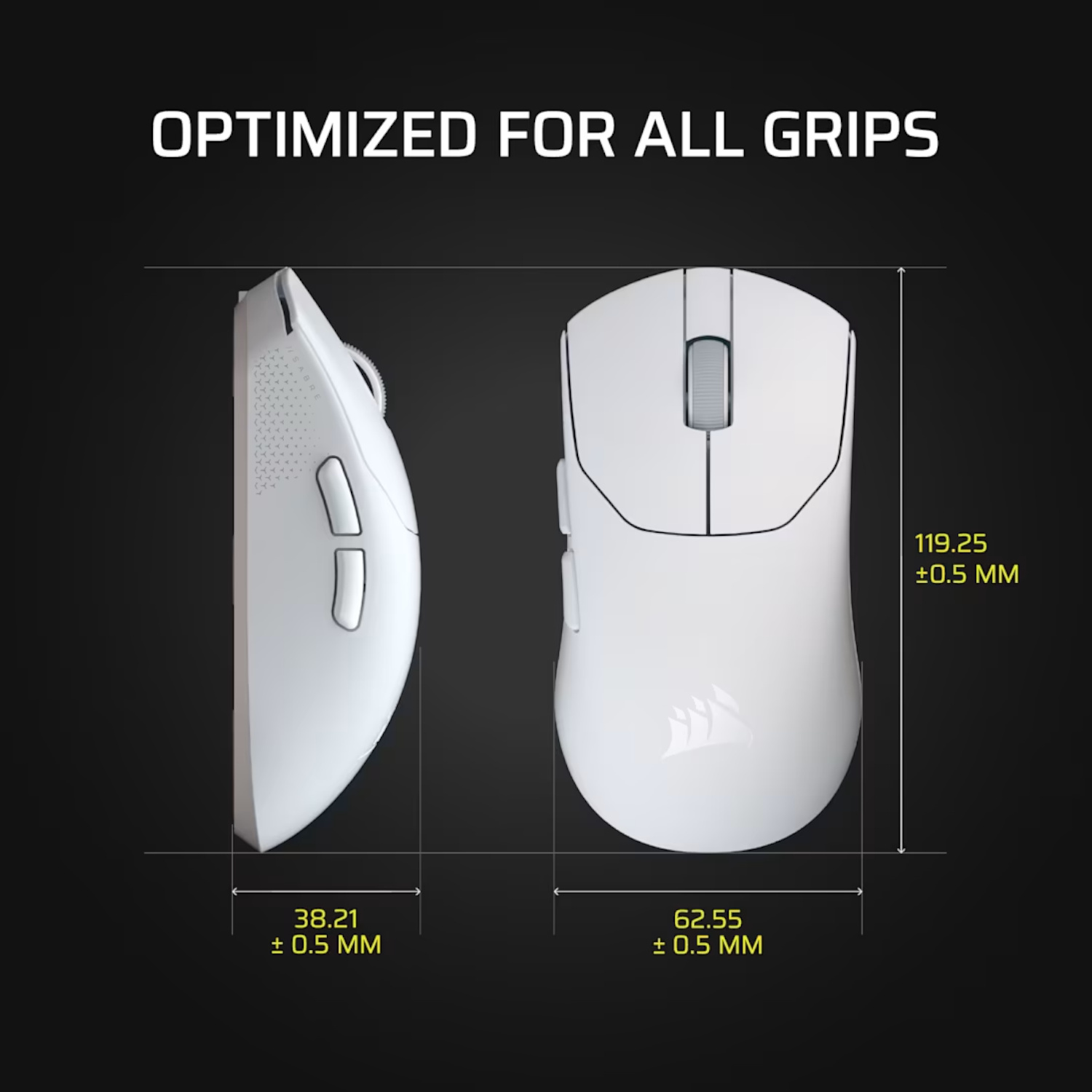 Mouse Corsair Mouse Gamer SABRE v2 PRO ULTRALIGHT WIRELESS WHITE ETCHILE Corsair Mouse Gamer SABRE v2 PRO ULTRALIGHT WIRELESS WHITE - Imagen 4