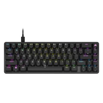 Corsair Teclado Óptico-Mecánico Gamer K65 PRO MINI RGB 65% Switch Ópticos OPX Black (ENG)
