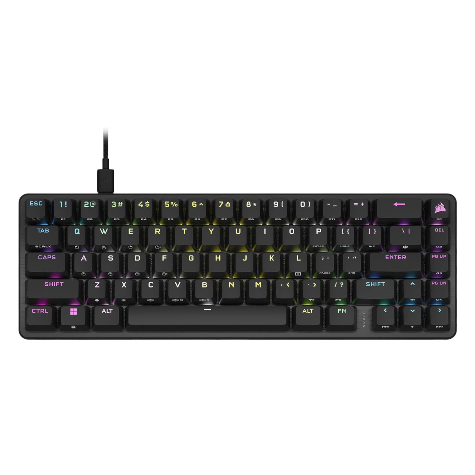 OFERTAS GAMER Corsair Teclado Óptico-Mecánico Gamer K65 PRO MINI RGB 65% Switch Ópticos OPX Black (ENG) ETCHILE Corsair Teclado Óptico-Mecánico Gamer K65 PRO MINI RGB 65% Switch Ópticos OPX Black (ENG)