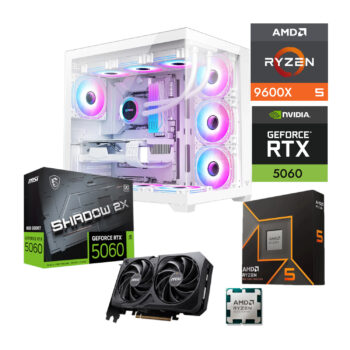 PC GAMER AMD RYZEN 5 9600X GPU RTX 5060 32GB RAM DDR5 480GB SSD M2 WIFI6 y BT 650W W11 PRO