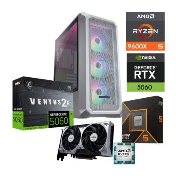 PC GAMER AMD RYZEN 5 9600X GPU RTX 5060 32GB RAM DDR5 480GB SSD M2 WIFI6 y BT AX3000 650W W11 PRO
