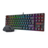 Redragon KIT Gaming Essentials Teclado K552RGB y Mouse M724 con cable WIRED S145-SP