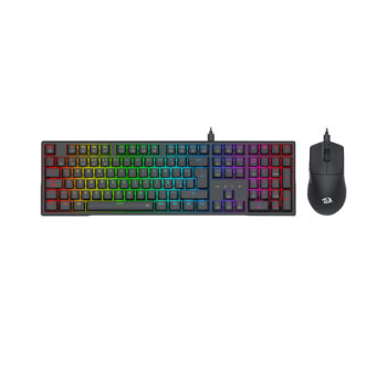 Redragon KIT Gaming Essentials Teclado K668 FULL SIZE y Mouse M724 con cable WIRED S146-SP