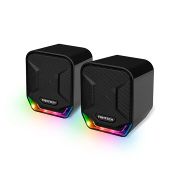 Fantech Parlantes SONAR GS202 Black RGB 3D Surround High-Res Audio