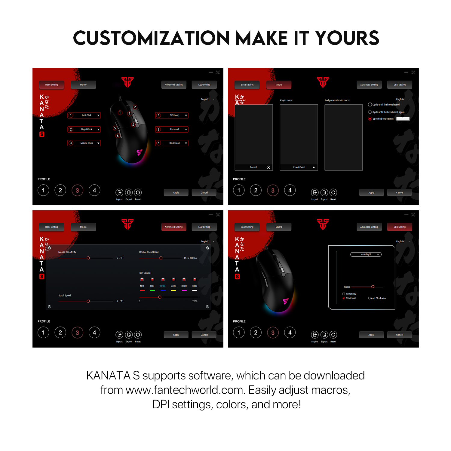 Mouse Fantech Mouse Gamer KANATA VX9 Black 3600dpi 6 Botones ETCHILE Fantech Mouse Gamer KANATA VX9 Black 3600dpi 6 Botones - Imagen 10