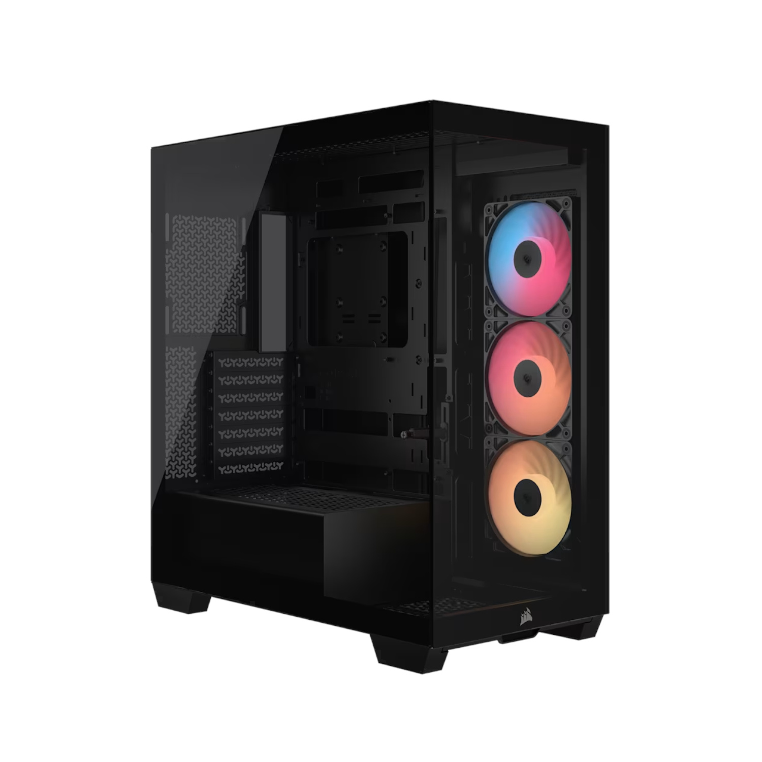 Corsair Gabinete PC Case Chasis 3500X RS-R ARGB Mid Tower Negro Vista Envolvente