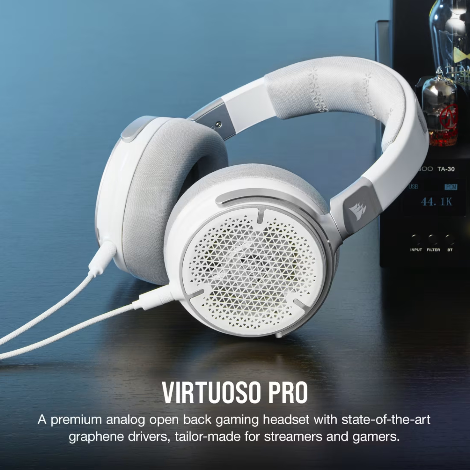 Audífonos Corsair Audífonos Gamer VIRTUOSO PRO Open Back Streaming/Gaming Headset White ETCHILE Corsair Audífonos Gamer VIRTUOSO PRO Open Back Streaming/Gaming Headset White - Imagen 2