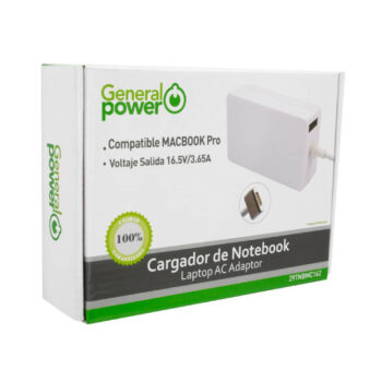 General Power Cargador MACBOOK PRO 16.5V/3.65A Blanco