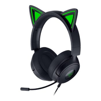 RAZER Audífonos Gamer KRAKEN KITTY V3 X Black 3.5mm Wired Multiplataforma
