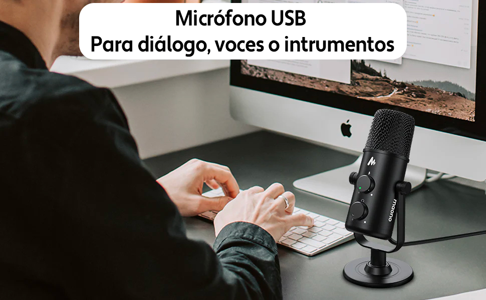 Audio y Streaming MAONO Micrófono Profesional MAONO STUDIO FAIRY AU-903 Omnidireccional Premium USB ETCHILE MAONO Micrófono Profesional MAONO STUDIO FAIRY AU-903 Omnidireccional Premium USB - Imagen 4