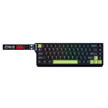 Fantech Teclado Magnético Inalámbrico MK811 ATOM HE68 Emerald Switch 8K USB Wired US BLACK
