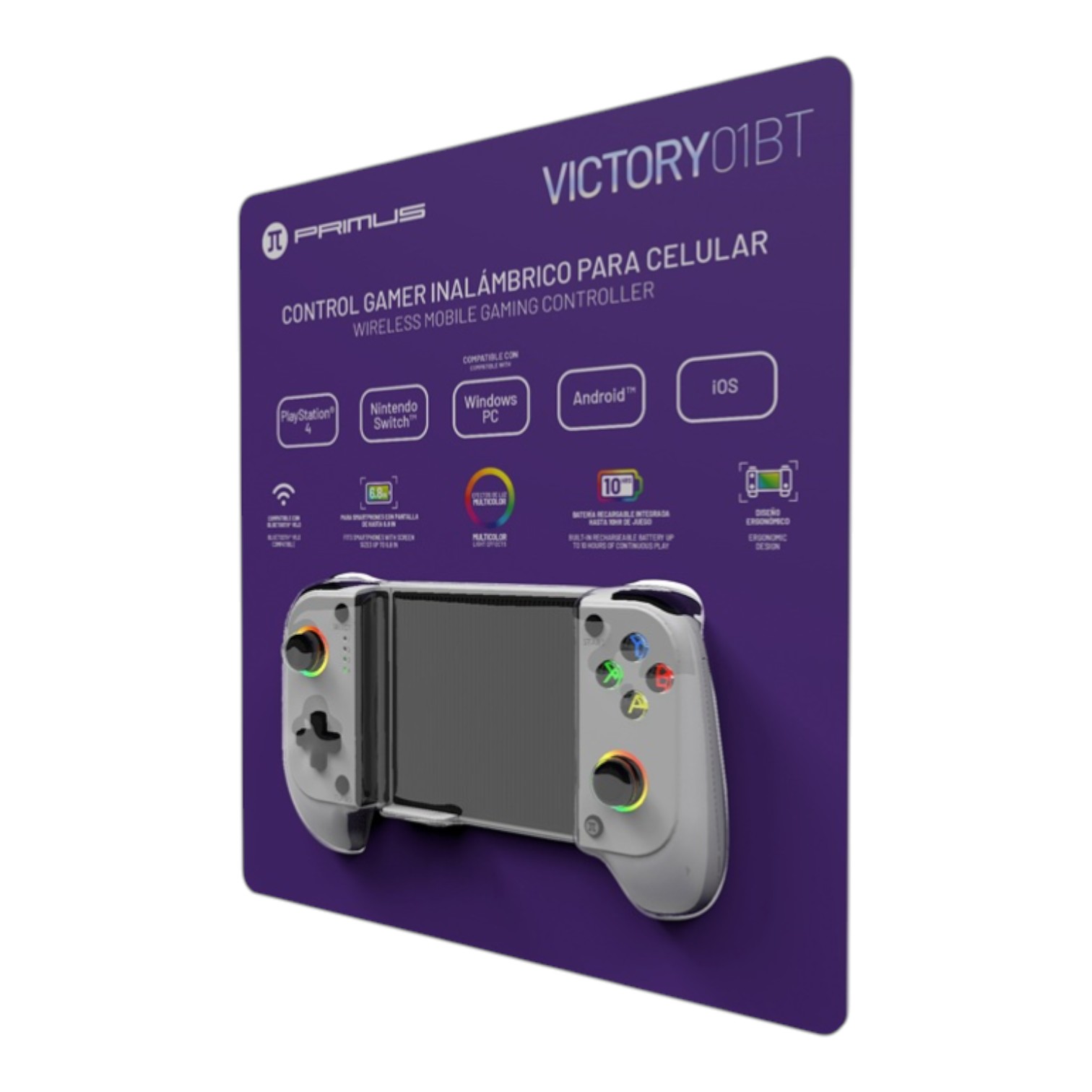 Controles y Game Pads PRIMUS Gaming Control Inalámbrico VICTOR01BT Nintendo Compatible PS4/Windows/Android/iOS ETCHILE PRIMUS Gaming Control Inalámbrico VICTOR01BT Nintendo Compatible PS4/Windows/Android/iOS - Imagen 12