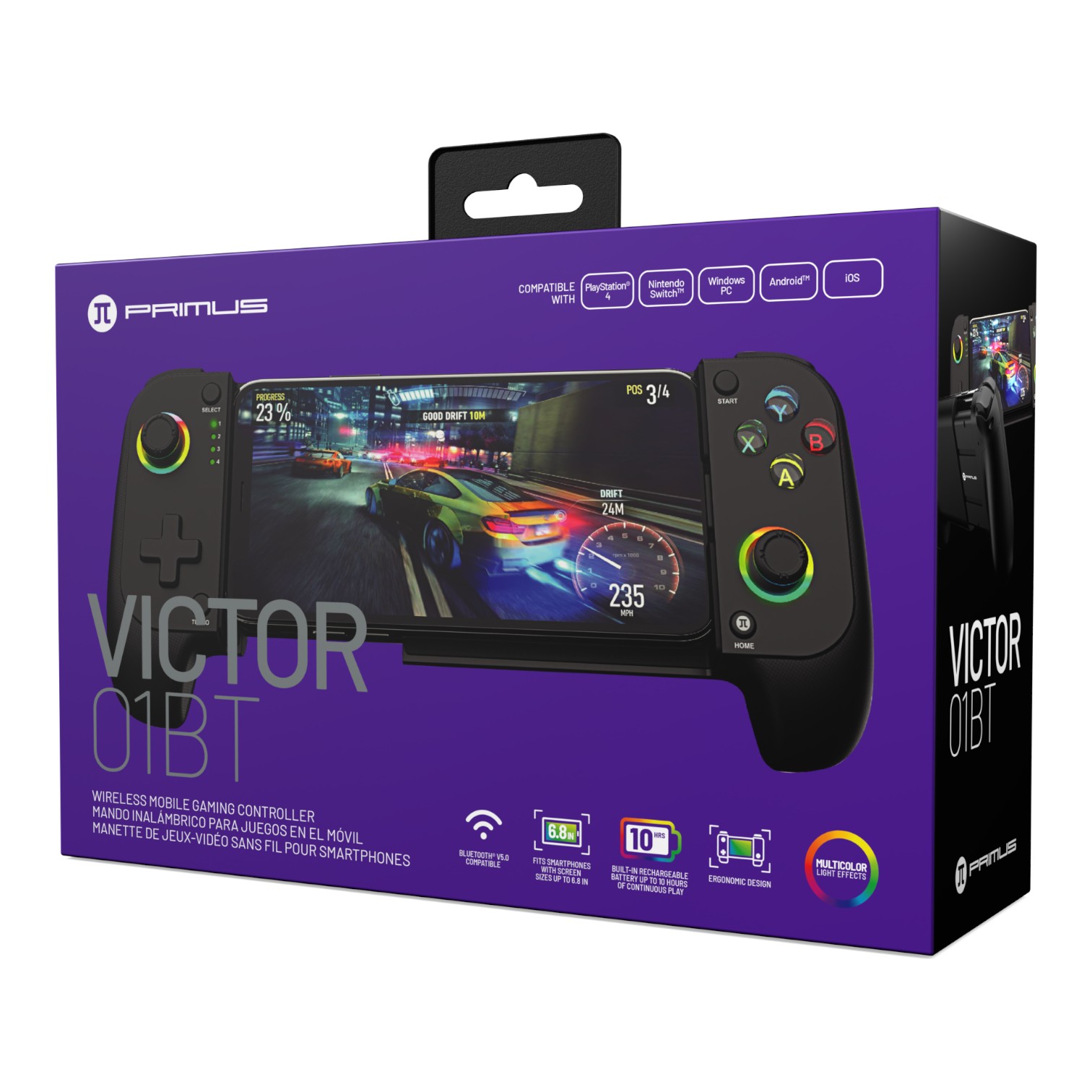Controles y Game Pads PRIMUS Gaming Control Inalámbrico VICTOR01BT Nintendo Compatible PS4/Windows/Android/iOS ETCHILE PRIMUS Gaming Control Inalámbrico VICTOR01BT Nintendo Compatible PS4/Windows/Android/iOS - Imagen 10